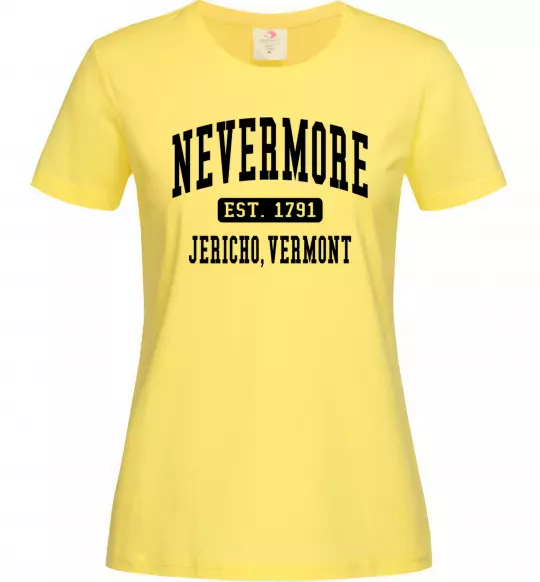Жіноча футболка Nevermore vermont Лимонний фото