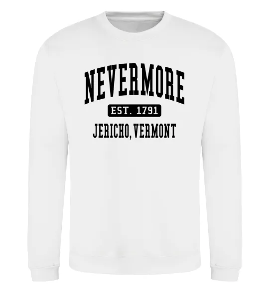 Свитшот Nevermore vermont Белый фото