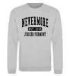 Свитшот Nevermore vermont Серый меланж фото