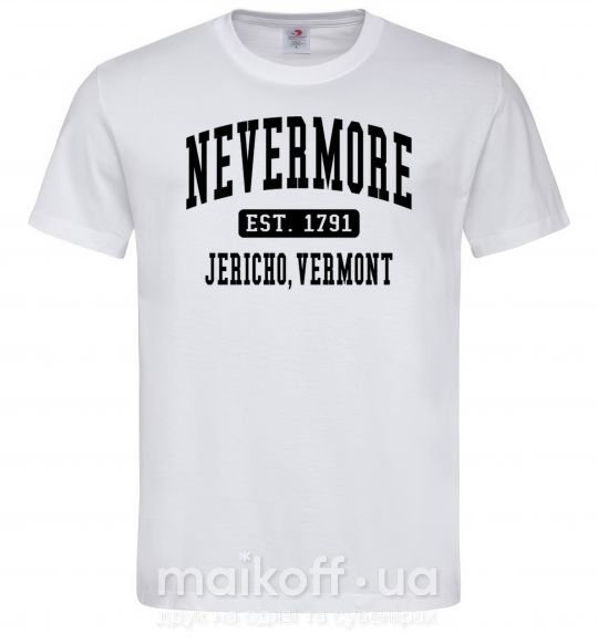 Мужская футболка Nevermore vermont Белый фото