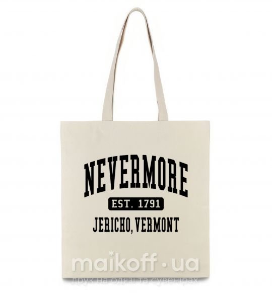 Еко-сумка Nevermore vermont Бежевий фото