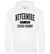 Мужская толстовка (худи) Nevermore vermont Белый фото