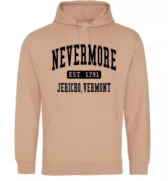 Жіноча толстовка (худі) Nevermore vermont Пісочний фото