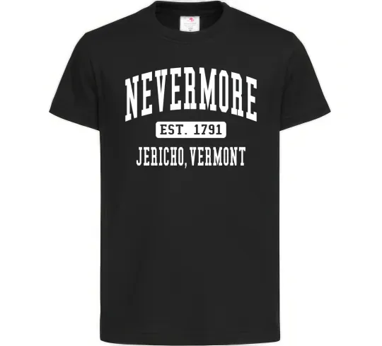 Дитяча футболка Nevermore vermont Чорний фото