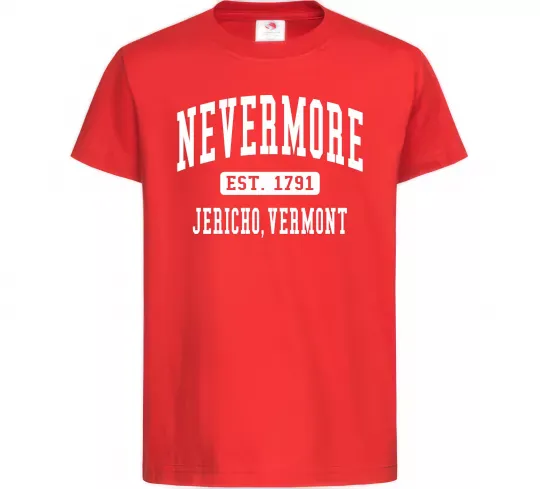 Дитяча футболка Nevermore vermont Червоний фото
