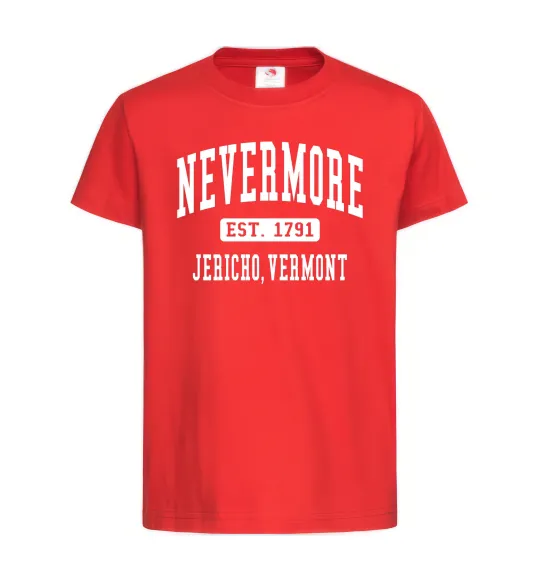 Детская футболка Nevermore vermont Красный фото