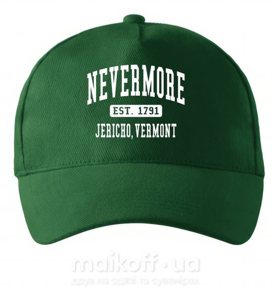 Кепка Nevermore vermont Темно-зелений фото