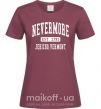 Женская футболка Nevermore vermont Бордовый фото