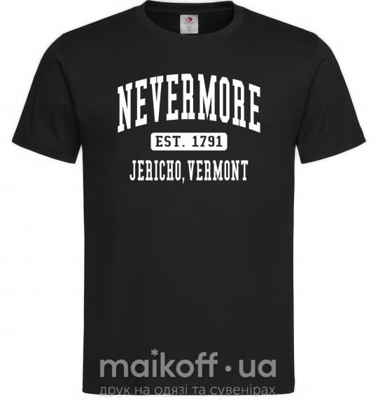 Чоловіча футболка Nevermore vermont Чорний фото