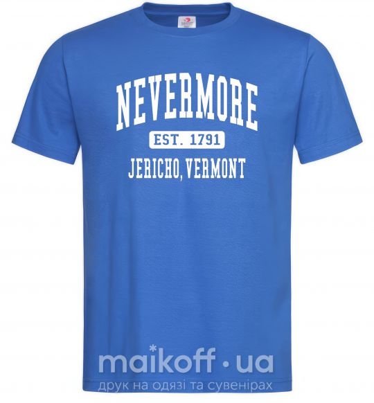 Мужская футболка Nevermore vermont Ярко-синий фото