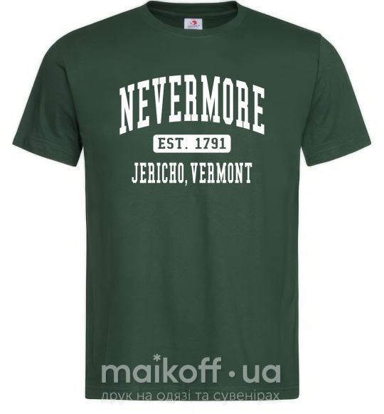 Мужская футболка Nevermore vermont Темно-зеленый фото