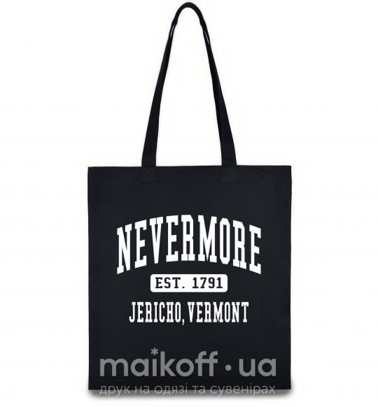 Еко-сумка Nevermore vermont Чорний фото