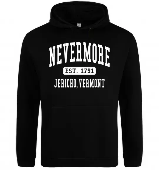 Жіноча толстовка (худі) Nevermore vermont Чорний фото