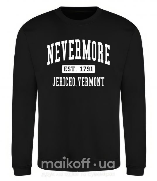 Свитшот Nevermore vermont Черный фото
