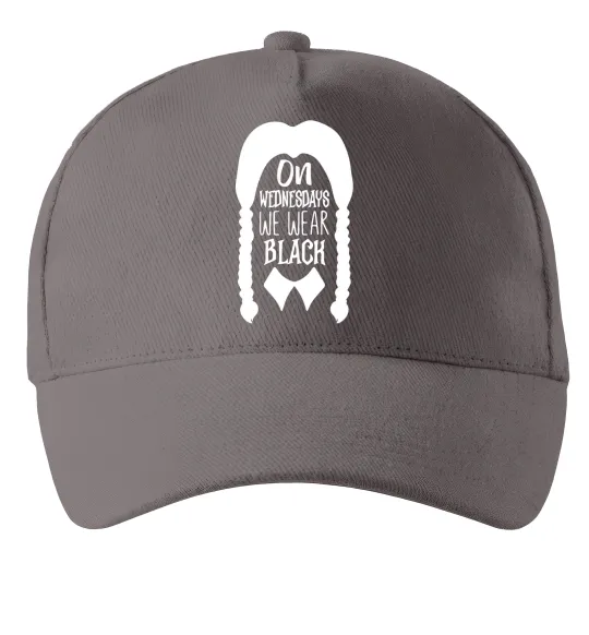 Кепка On wednesday we wear black Серый фото