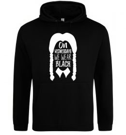 Женская толстовка (худи) On wednesday we wear black
