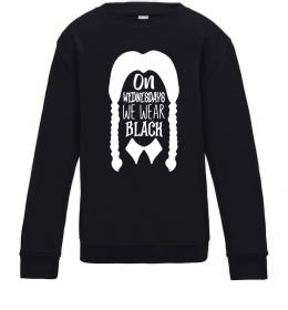Детский Свитшот On wednesday we wear black