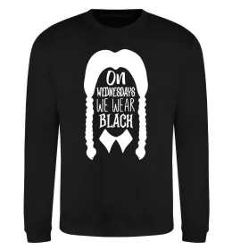 Свитшот On wednesday we wear black Черный фото