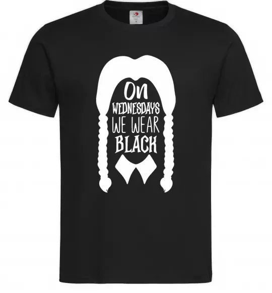 Чоловіча футболка On wednesday we wear black Чорний фото