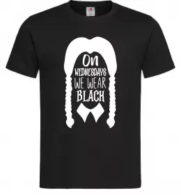 Чоловіча футболка On wednesday we wear black Чорний фото