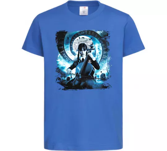 Дитяча футболка Wednesday cello Яскраво-синій фото