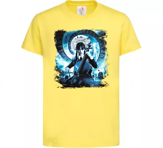 Дитяча футболка Wednesday cello Лимонний фото