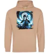 Мужская толстовка (худи) Wednesday cello Песочный фото