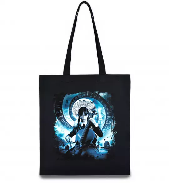 Еко-сумка Wednesday cello Чорний фото