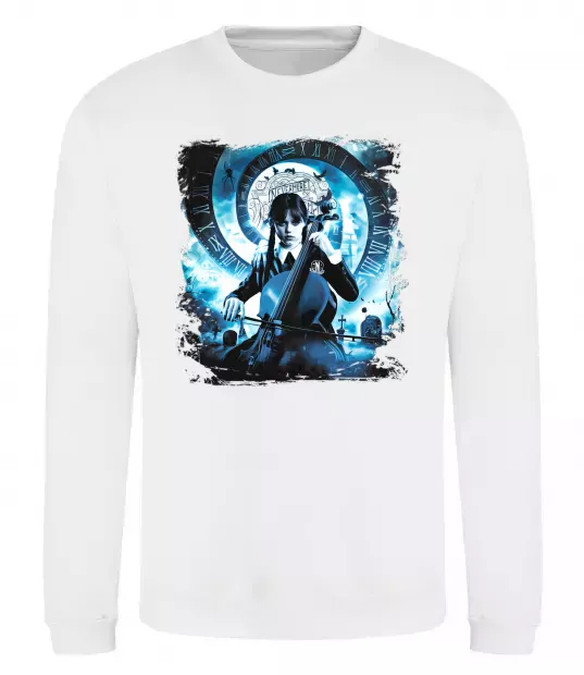 Свитшот Wednesday cello Белый фото