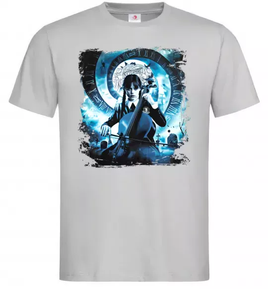 Чоловіча футболка Wednesday cello Сірий фото