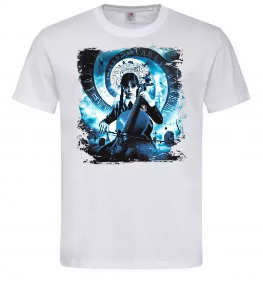 Чоловіча футболка Wednesday cello Білий фото