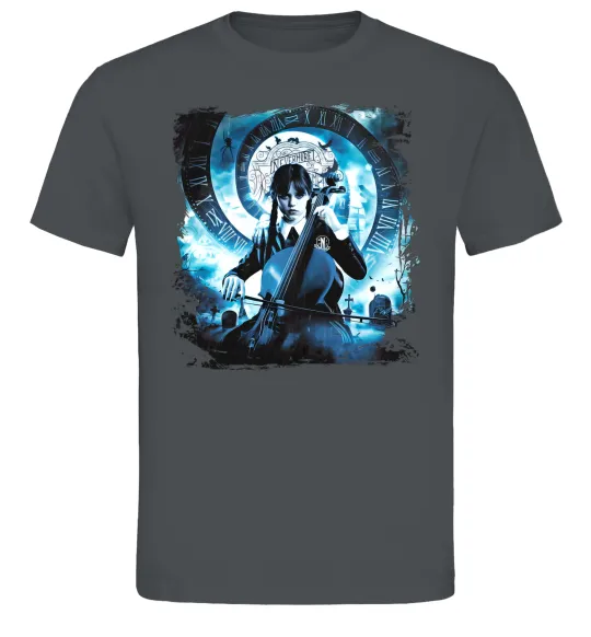 Чоловіча футболка Wednesday cello Графіт фото