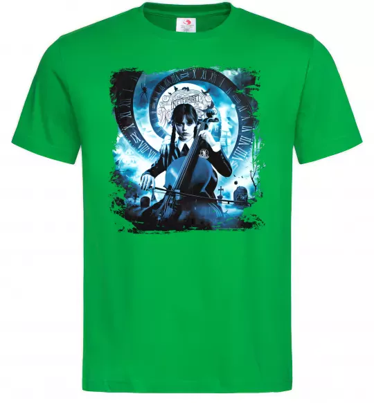Чоловіча футболка Wednesday cello Зелений фото