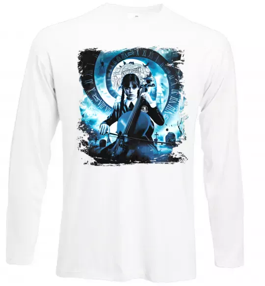 Лонгслив Wednesday cello Белый фото