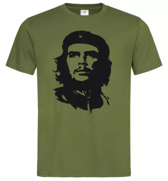Мужская футболка ЧЕ ГЕВАРА, колір - оливковий, розмір - S Оливковый фото