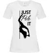 Жіноча футболка Just pole it розмір S Білий фото