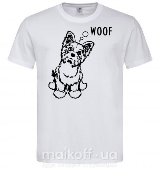 Чоловіча футболка Woof розмір розмір XL Білий фото
