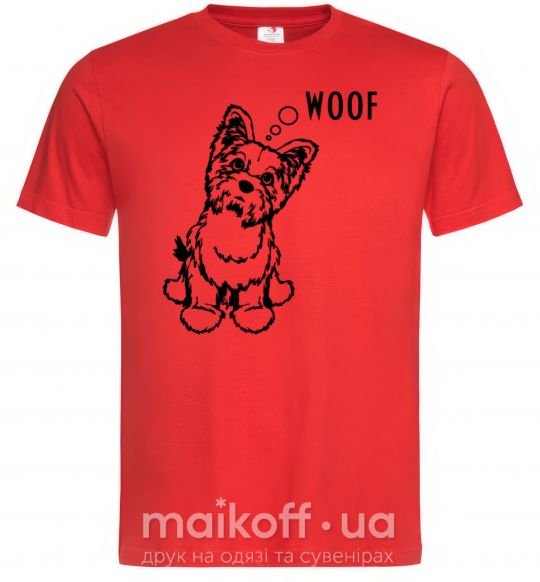 Чоловіча футболка Woof розмір розмір XL Червоний фото