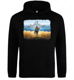 Чоловіча толстовка (худі) Марка України толстовка, колір - чорний, розмір - M Чорний фото