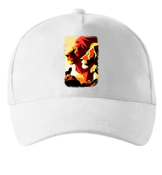 Кепка Король лев Белый фото