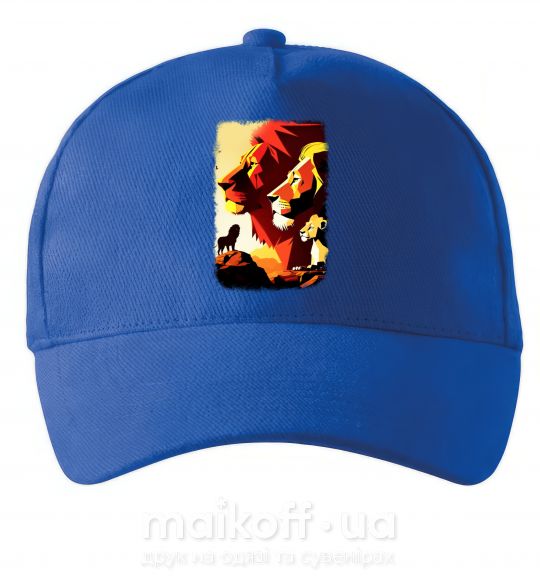 Кепка Король лев Ярко-синий фото