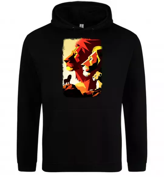 Жіноча толстовка (худі) Король лев Чорний фото