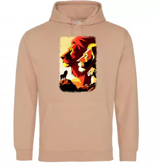 Жіноча толстовка (худі) Король лев Пісочний фото