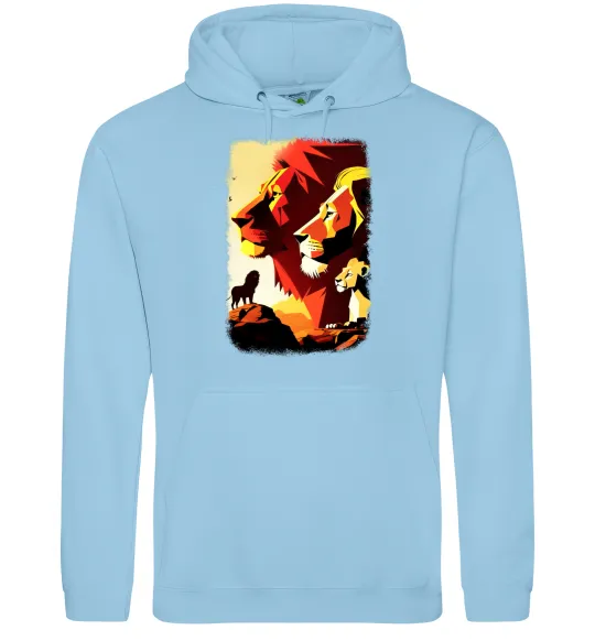 Жіноча толстовка (худі) Король лев Блакитний фото