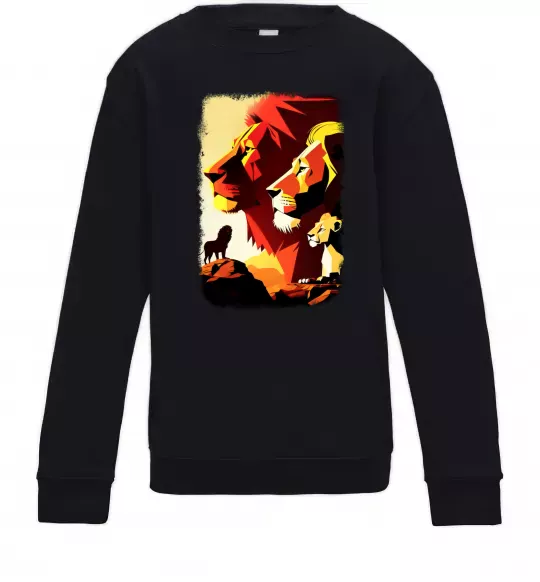 Детский Свитшот Король лев Черный фото