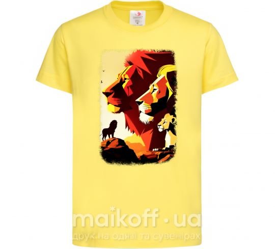 Дитяча футболка Король лев Лимонний фото