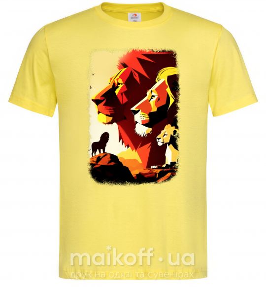 Мужская футболка Король лев Лимонный фото