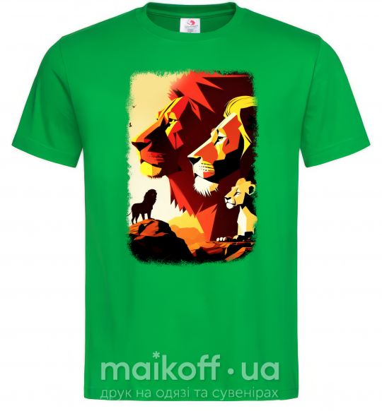 Чоловіча футболка Король лев Зелений фото