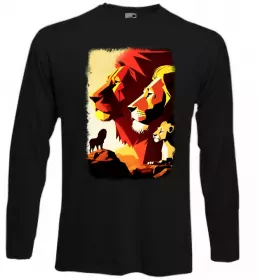 Лонгслів Король лев Чорний фото