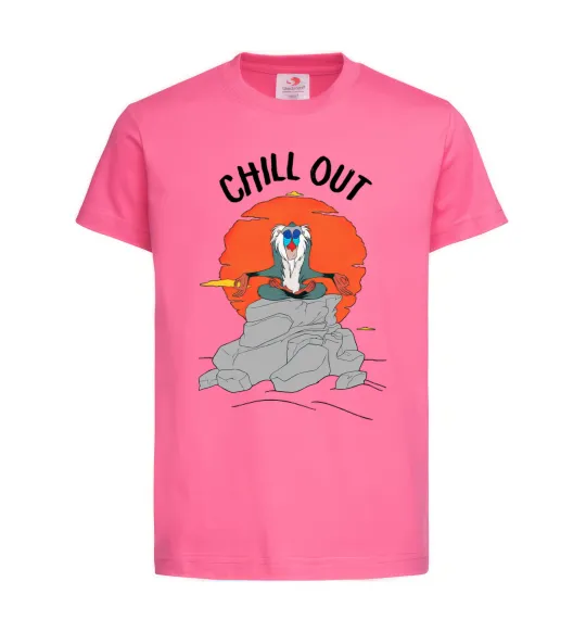 Детская футболка Король Лев Рафики Chill Out Ярко-розовый фото